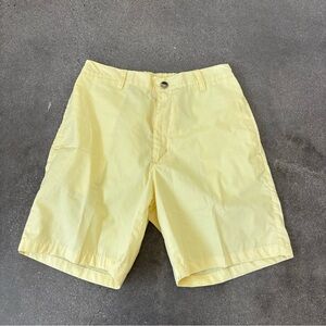 Haband Men's Light Yellow Flat Front Shorts